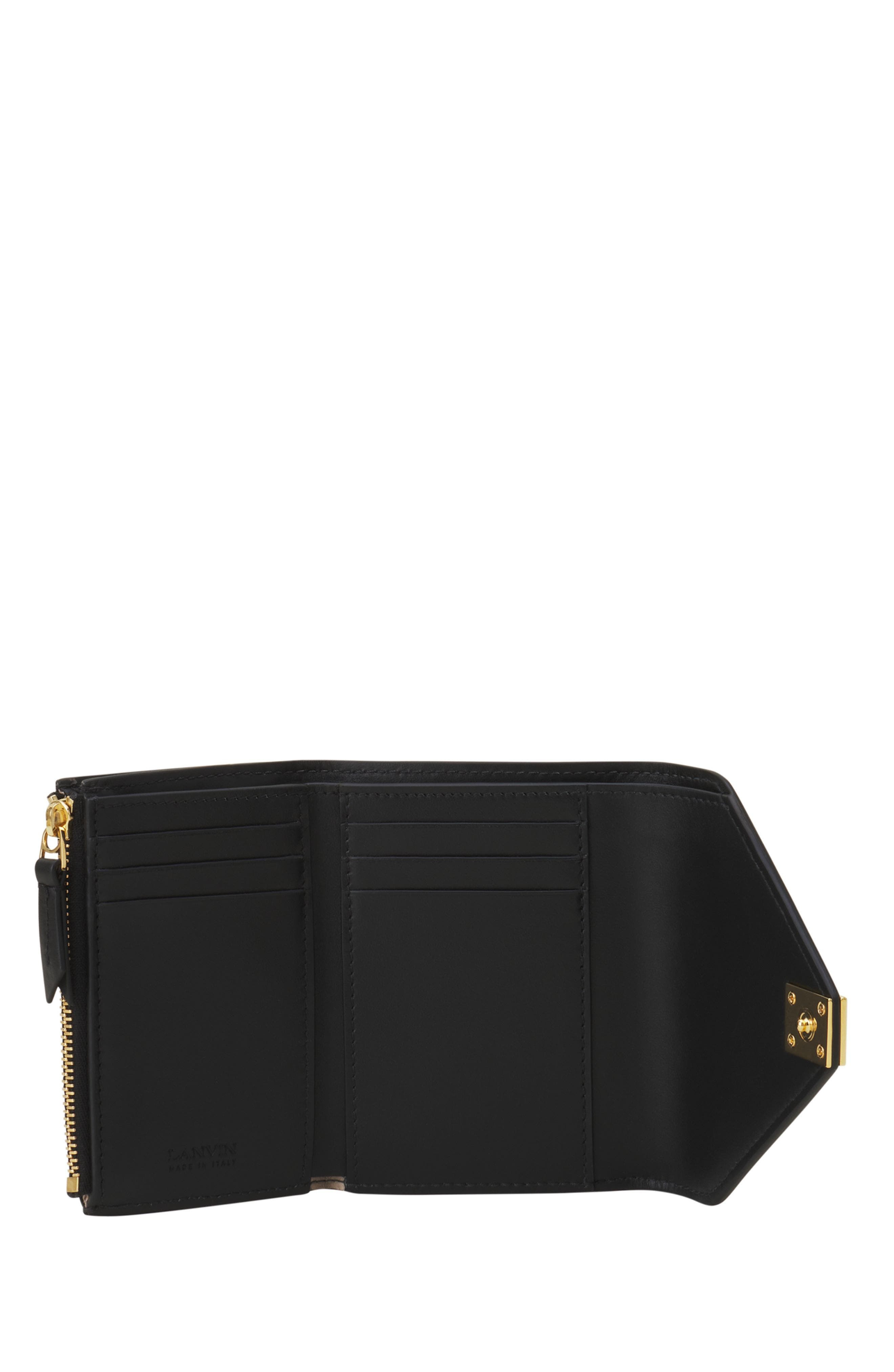 Lanvin Concerto Arpège Leather Wallet in Black at Nordstrom - 3