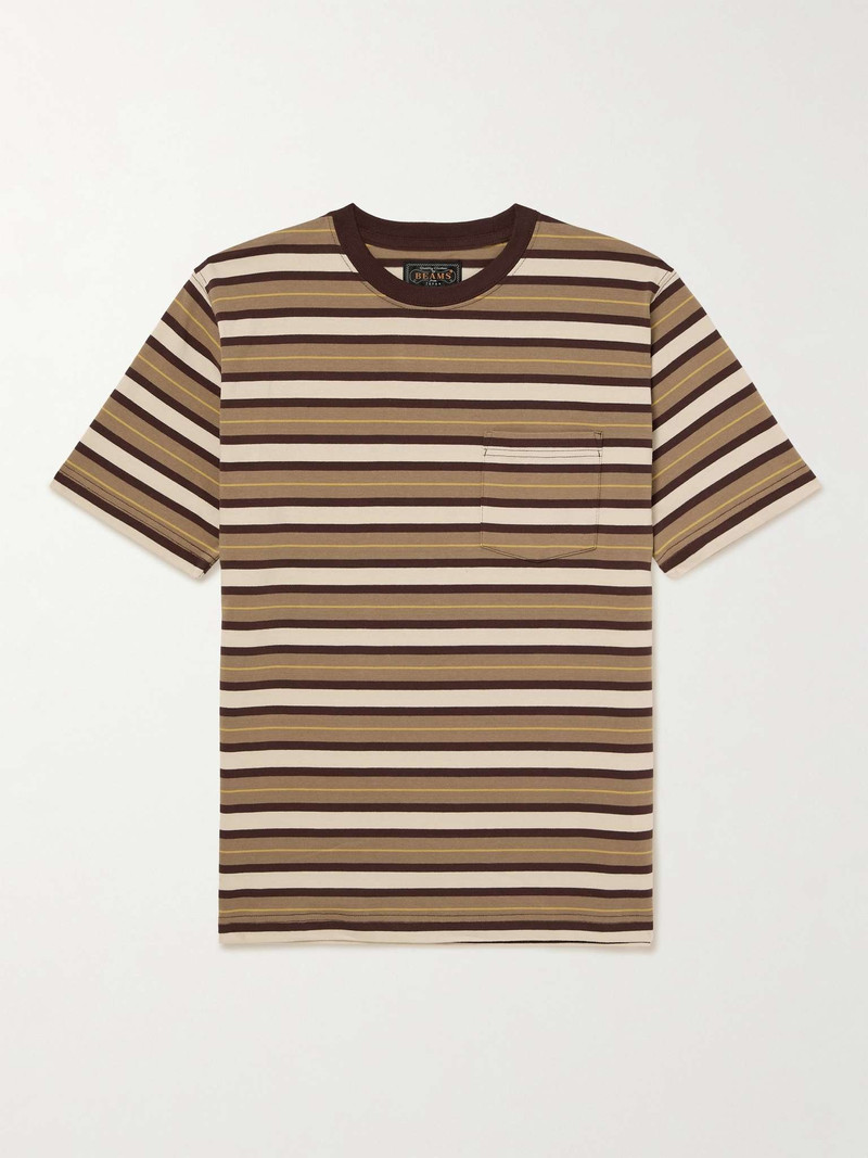 Striped Cotton-Jersey T-Shirt 1