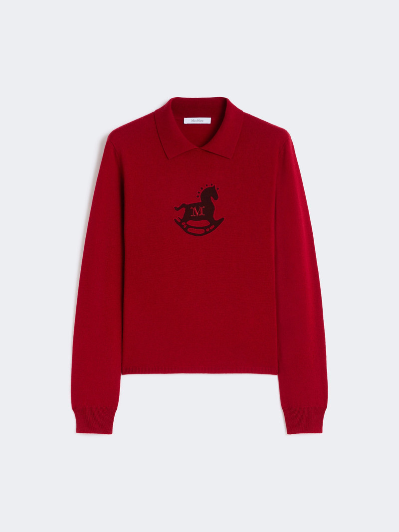 FORMICA Wool and cashmere slim sweater - DARK RED 1