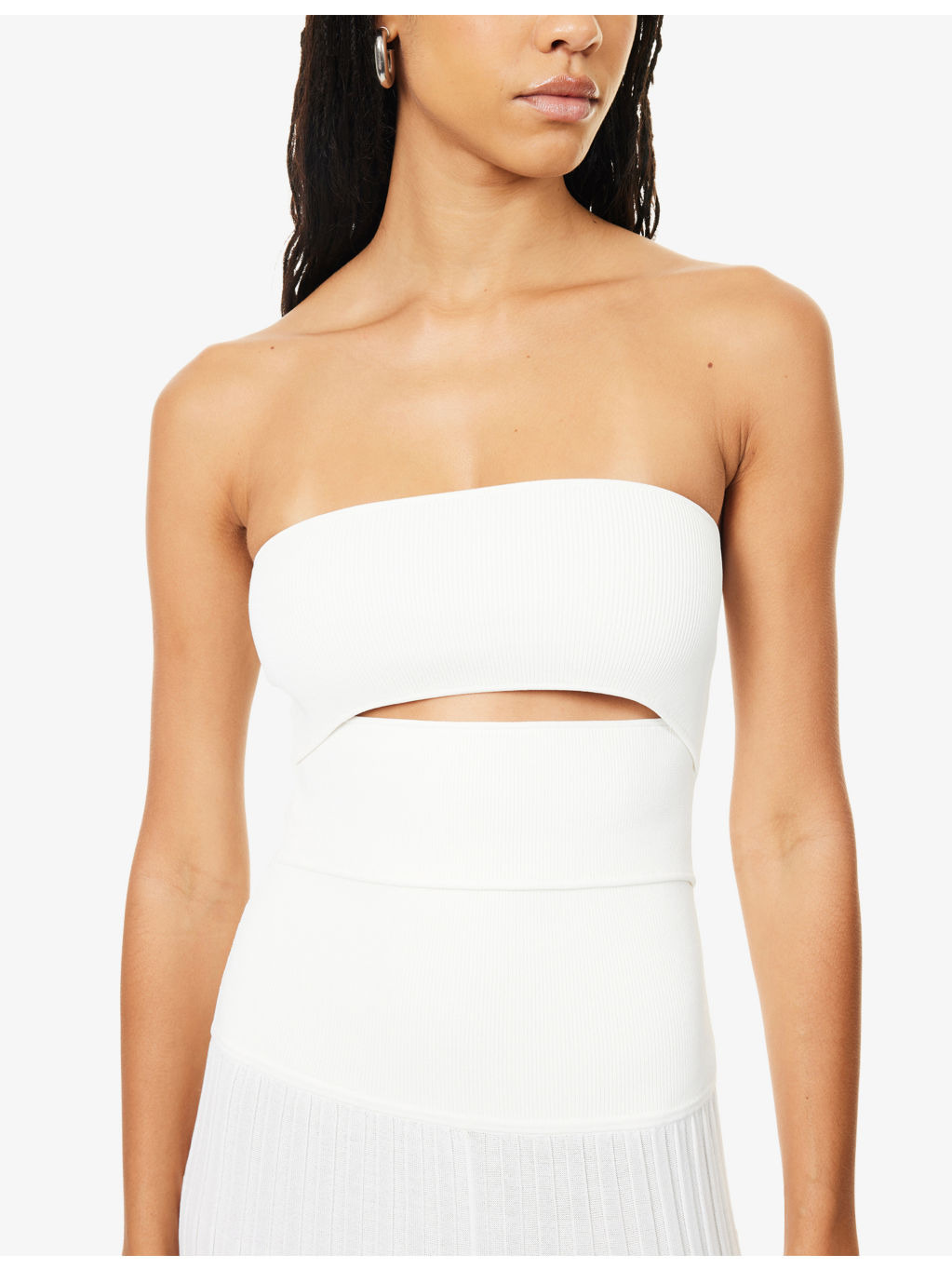Slashed Knit Sunray Maxi Dress - 5