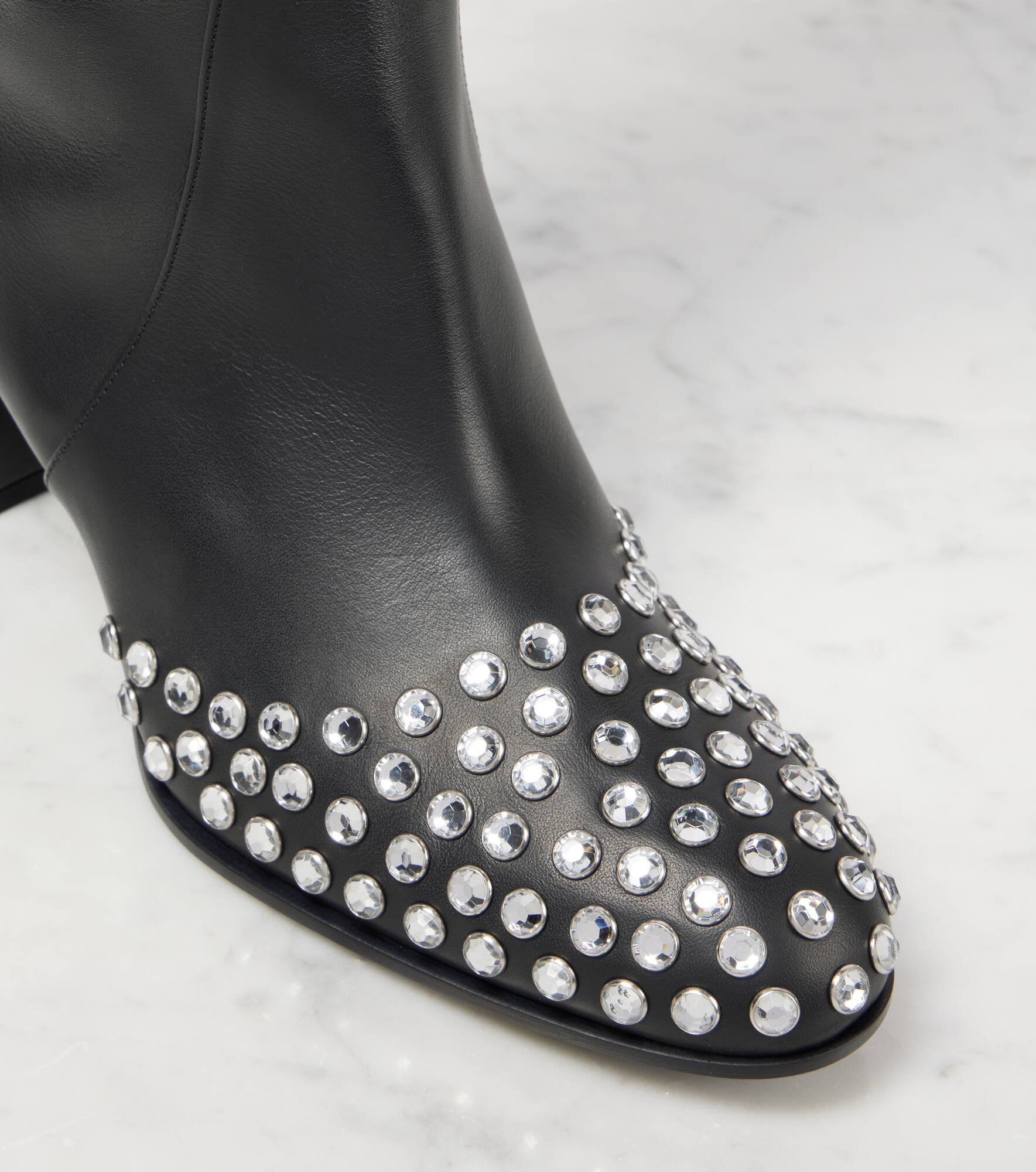 60 studded leather over-the-knee boots - 5