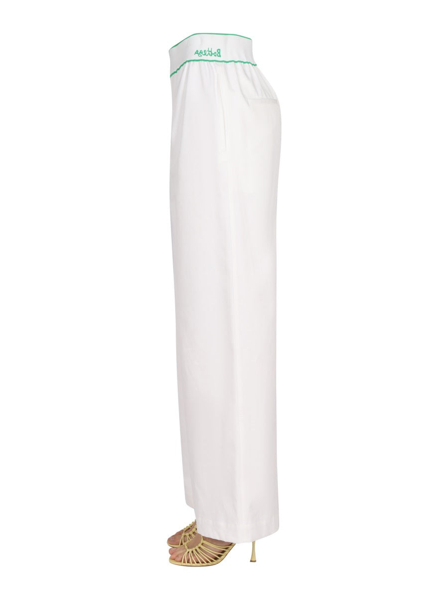 Bottega Veneta Women Cotton Twill Trousers - 2