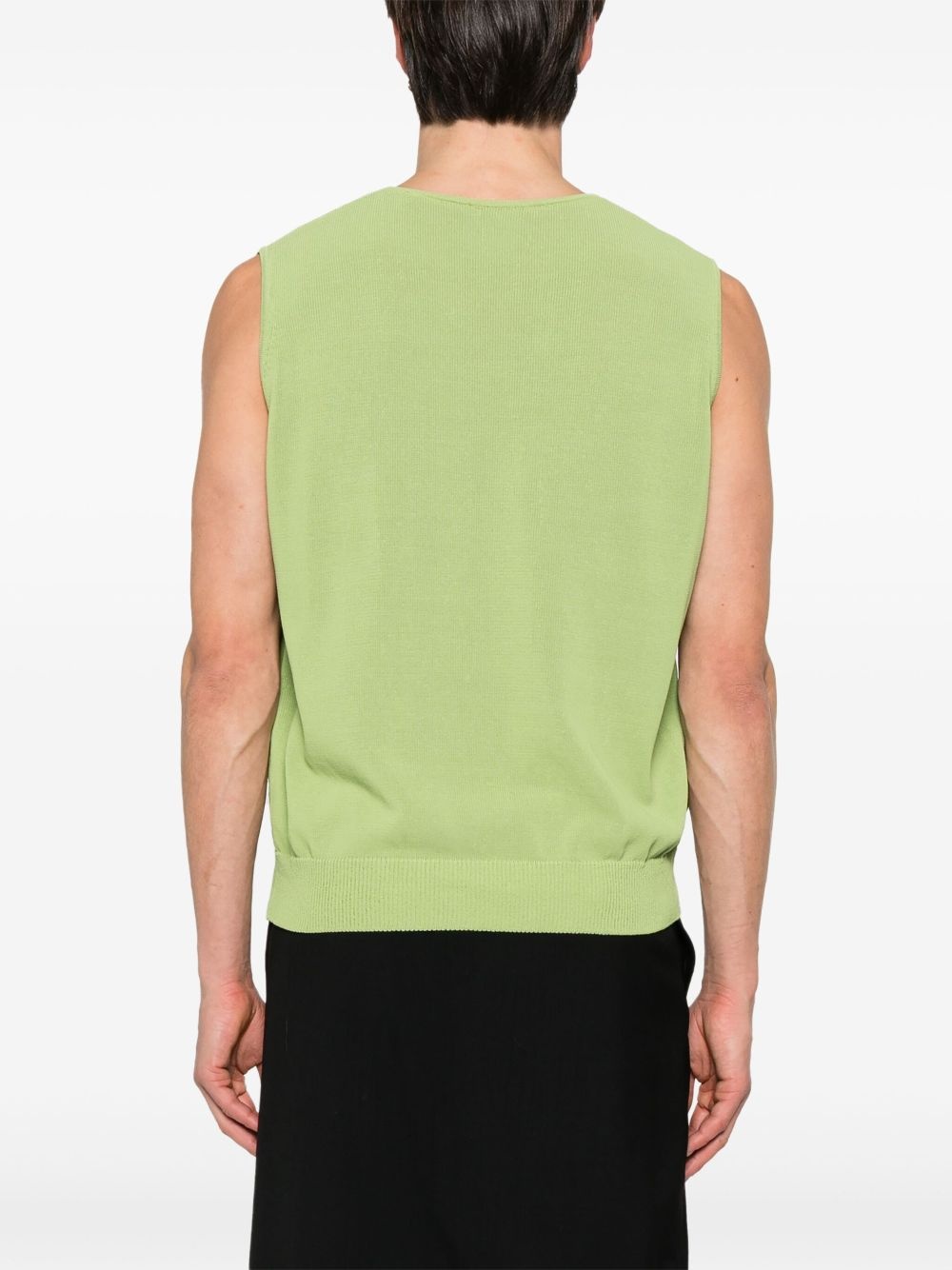 logo-jacquard vest - 4