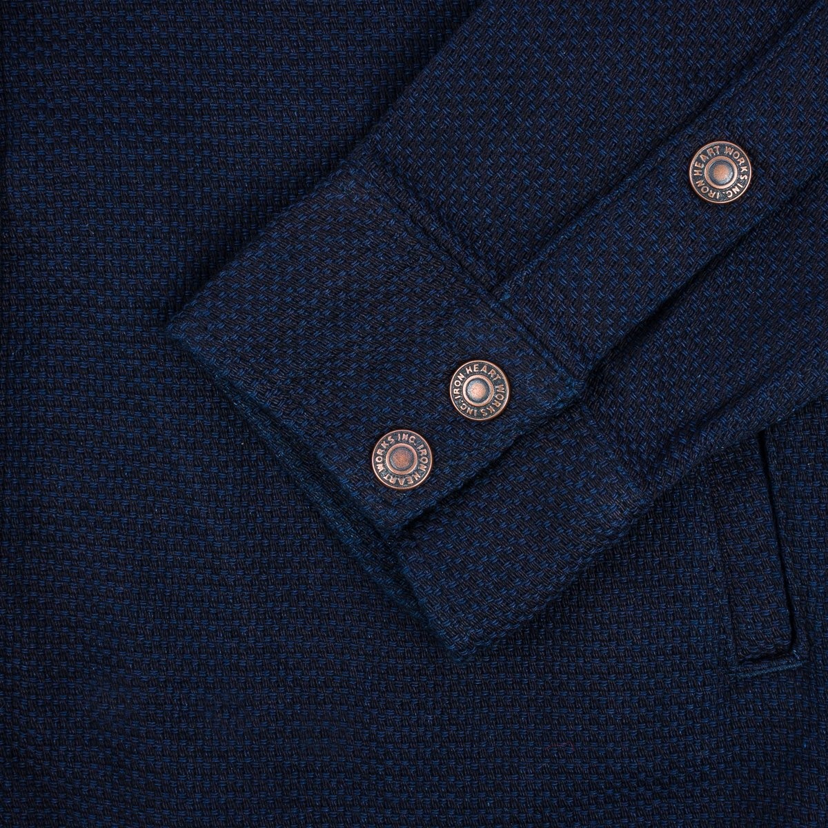 IHSH-389-IND 12oz Dobby Cloth CPO Shirt - Indigo - 10