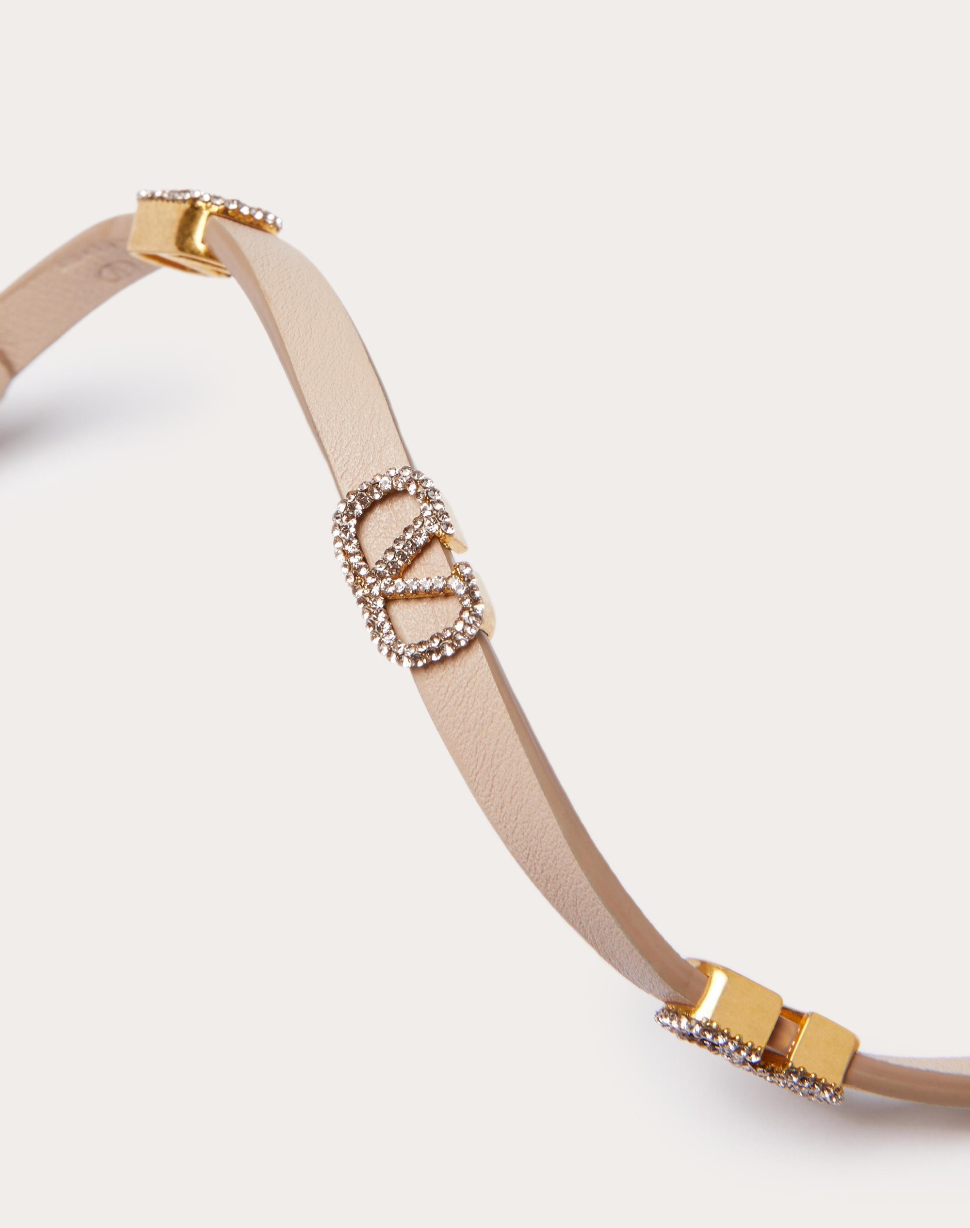 VLOGO SIGNATURE LEATHER BRACELET - 2