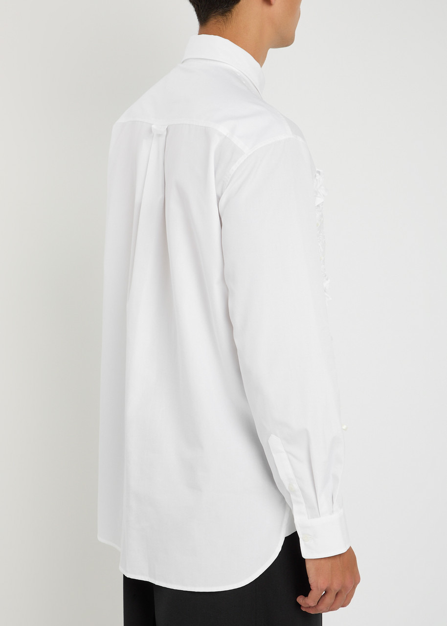 Simone Rocha Ruffled Panelled Cotton Shirt - 3
