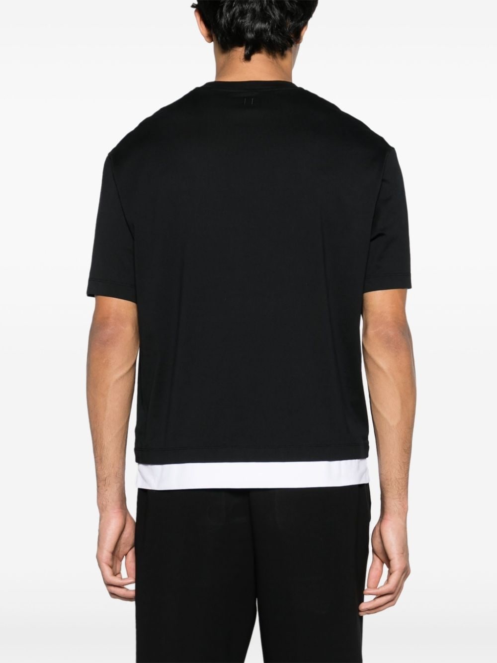 layered cotton T-shirt - 4