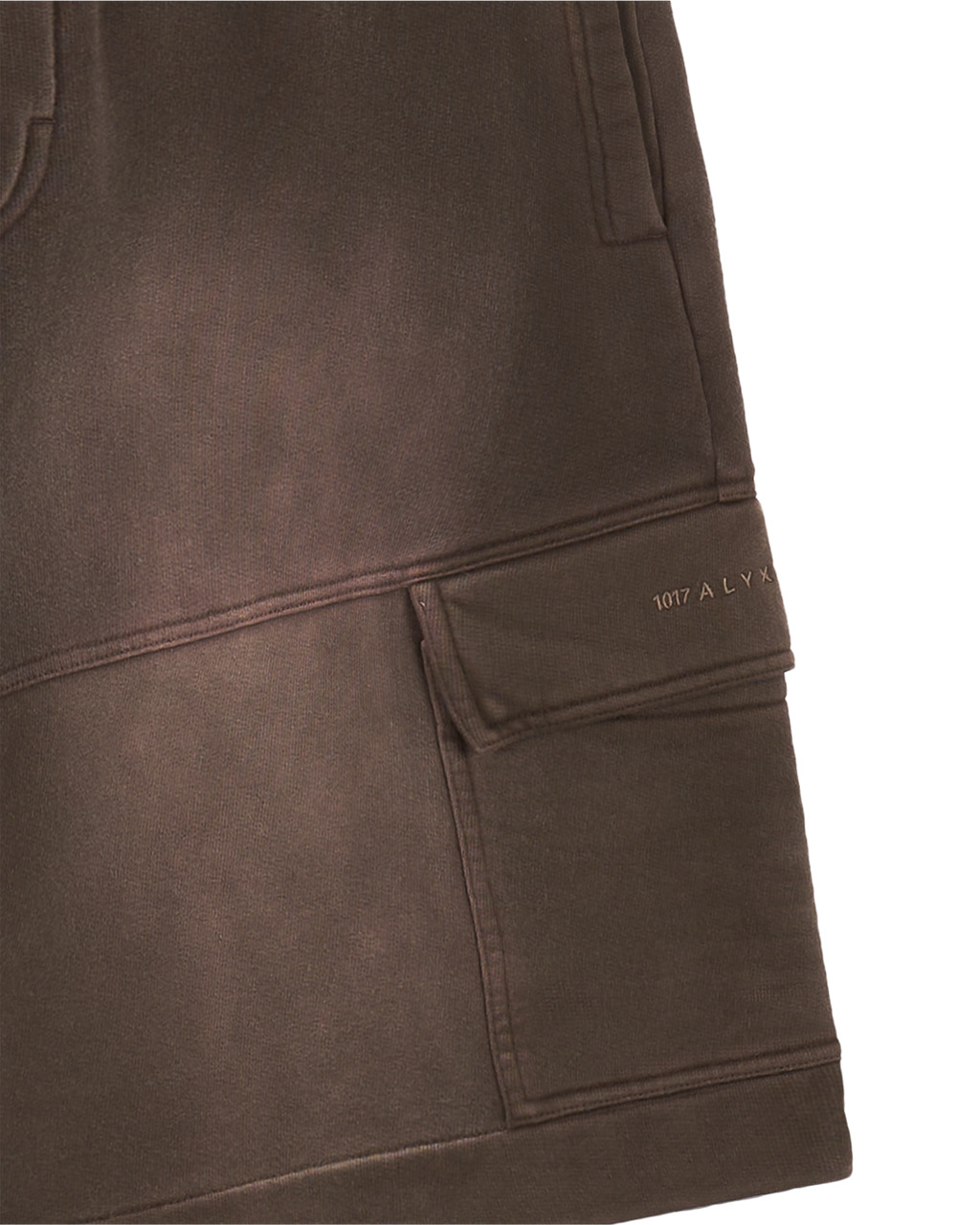 BROWN GARMENT DYE CARGO SHORTS - 4