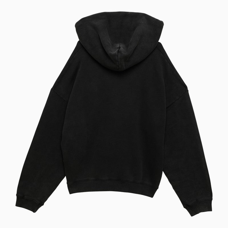 Acne Studios Black Cotton Hoodie With Logo Men - 2