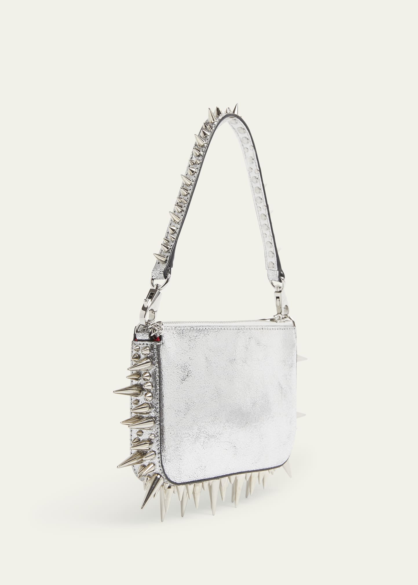 Christian Louboutin Loubila Mini Spike Metallic Shoulder Bag