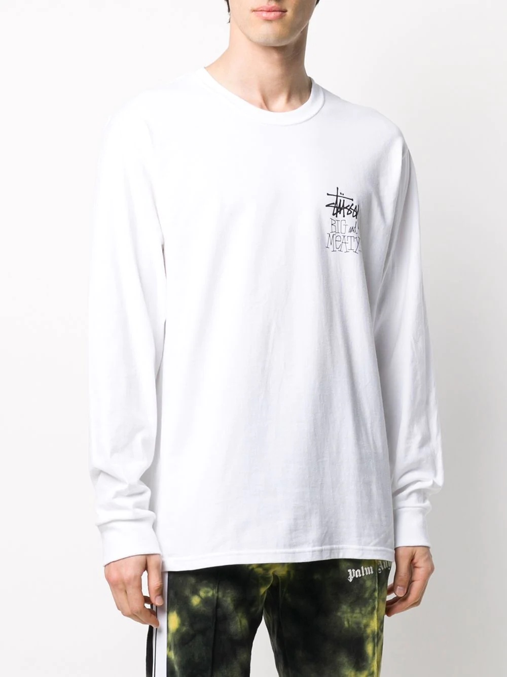 logo-print long-sleeved T-shirt - 3