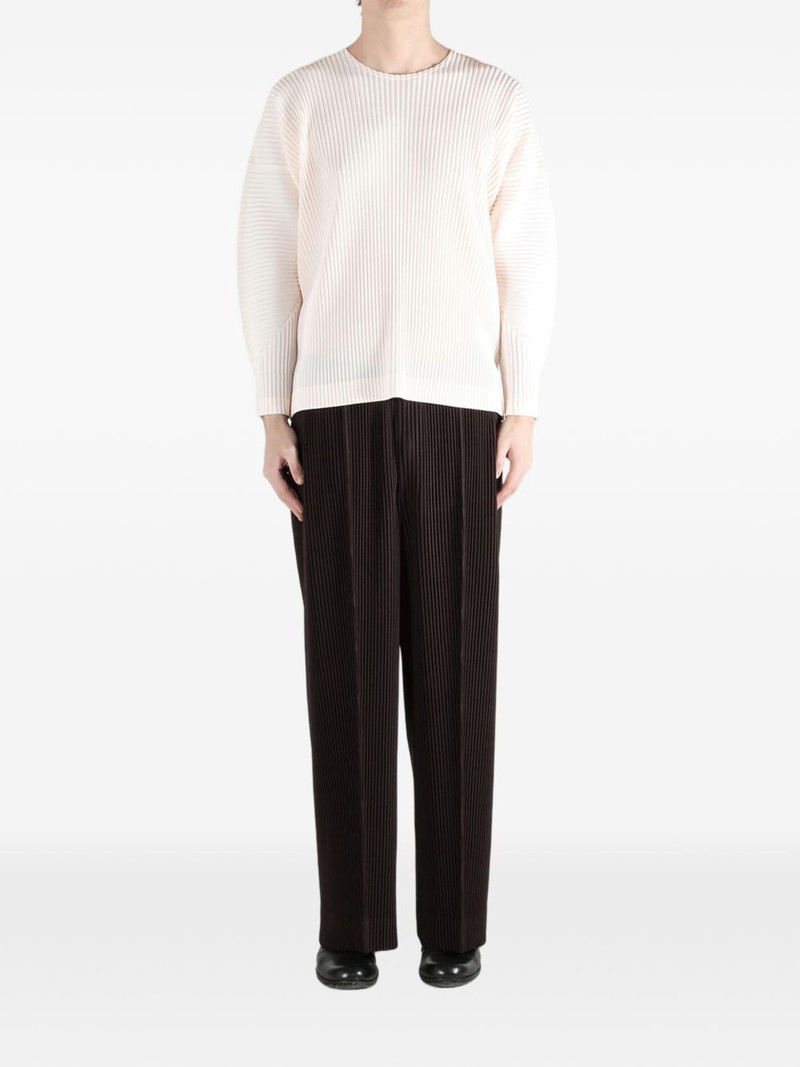 ISSEY MIYAKE Monthly Colors: January pleated crew neck top outlook