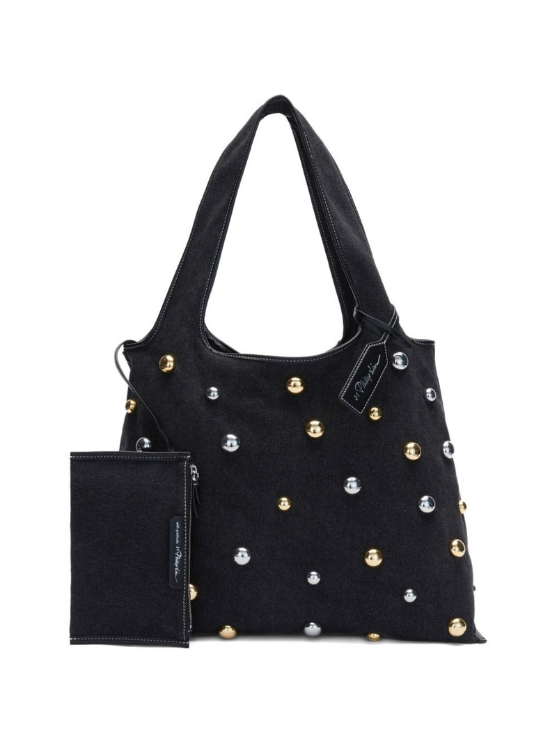 Dome studded tote bag 6