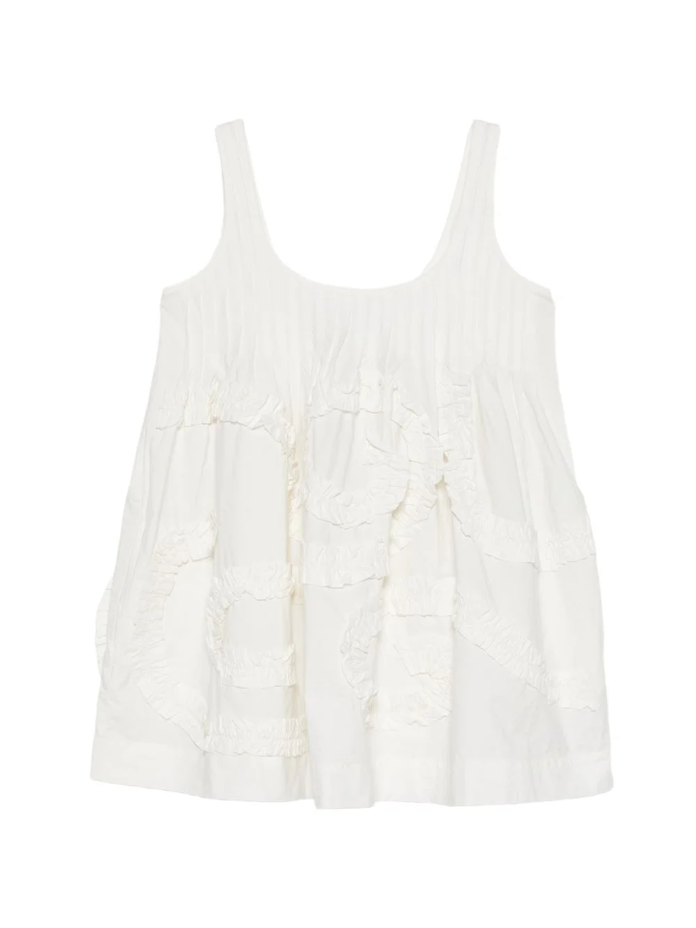 Stella ruffle-trimmed mini dress - 1