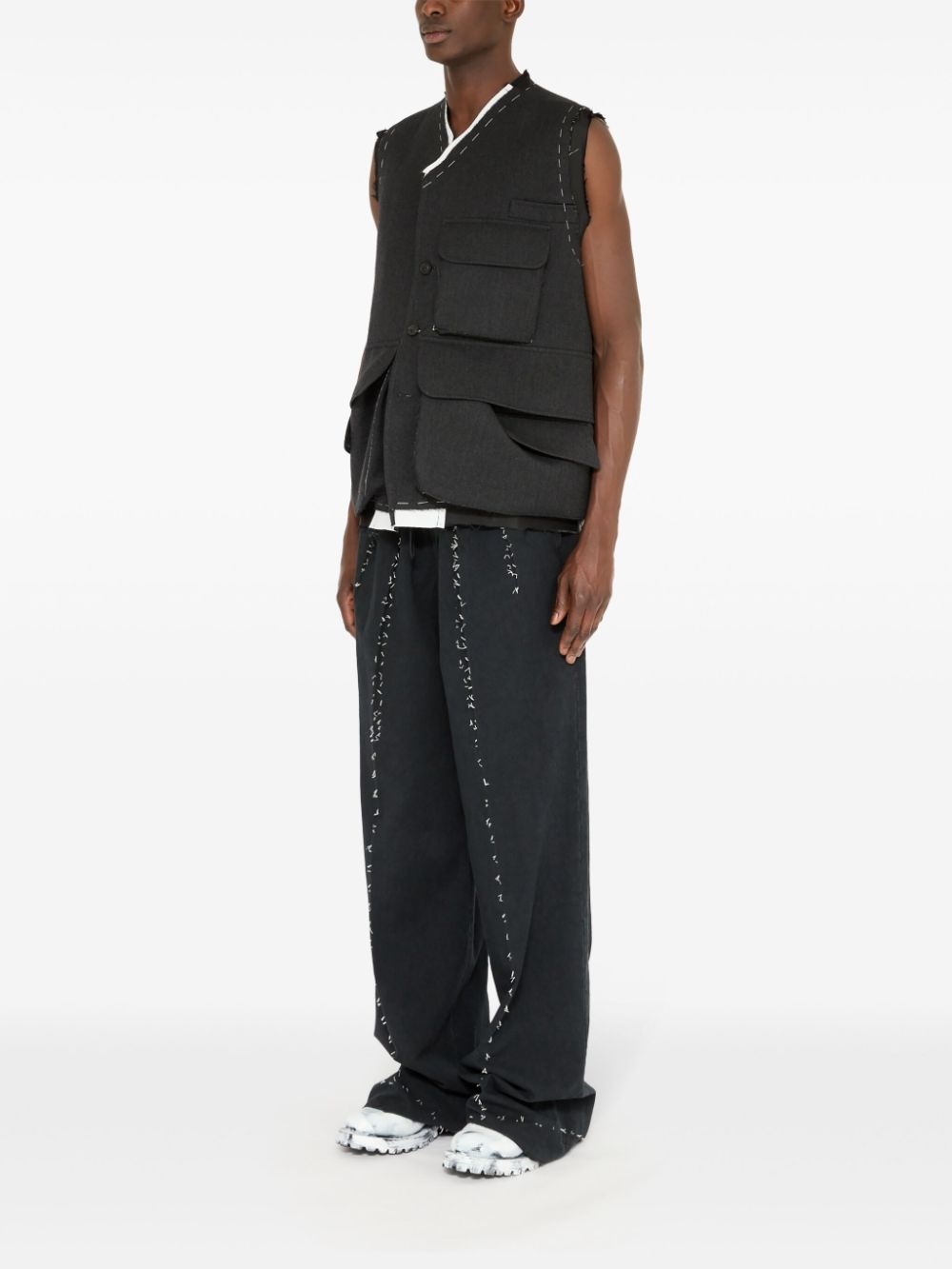 cargo wool vest - 6