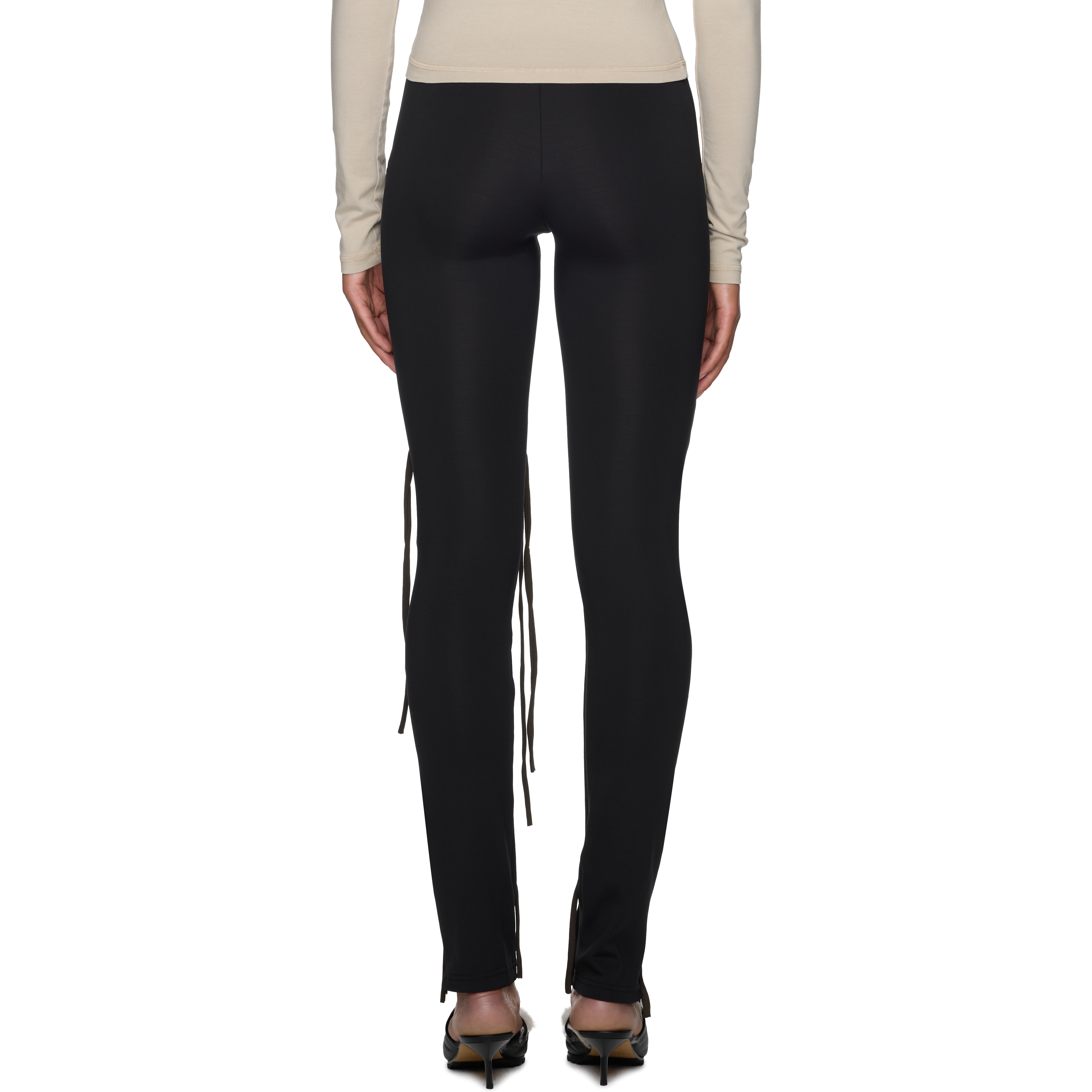 Appliqué Strappy Leggings - 3