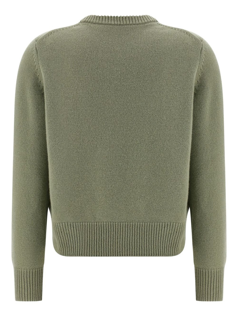 Maison Kitsuné contrast fox head sweater outlook