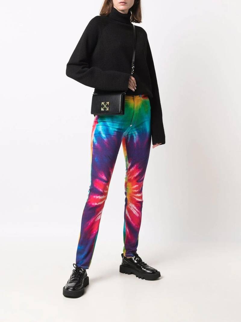 PHILIPP PLEIN tie dye print skinny jeans outlook