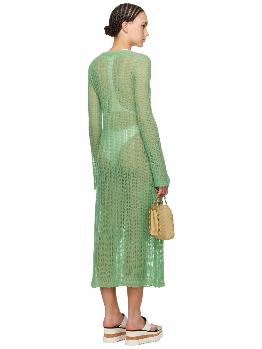 Green Airy Maxi Dress - 3
