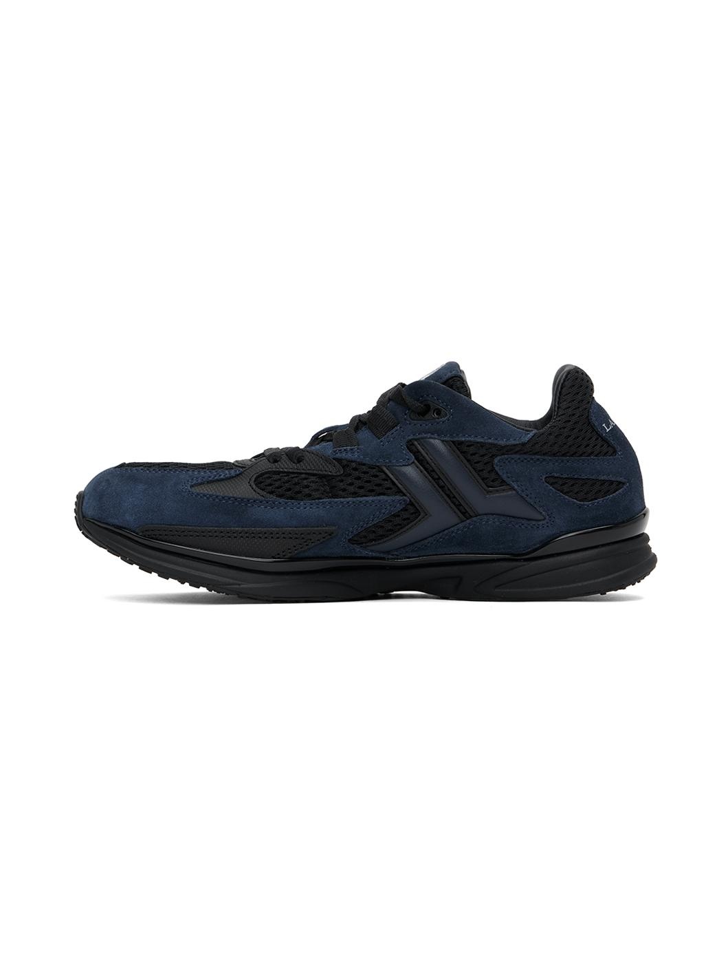 Black & Navy Meteor Sneakers - 3