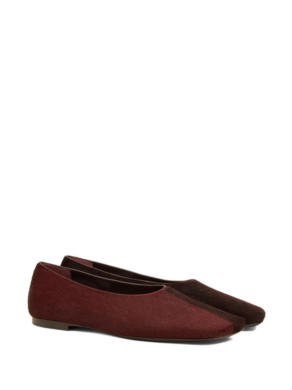 two-tone leather ballet flats - 2