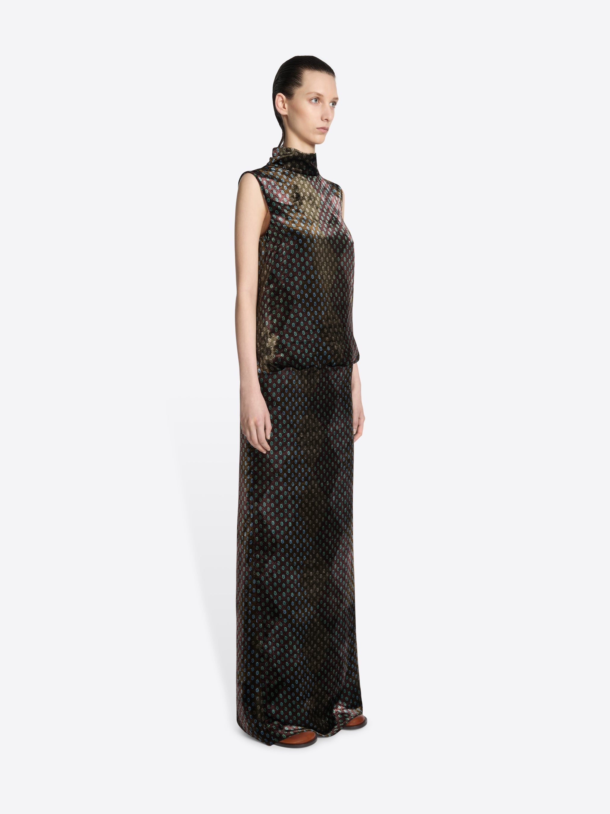PRINTED EVENING DRESS - 3