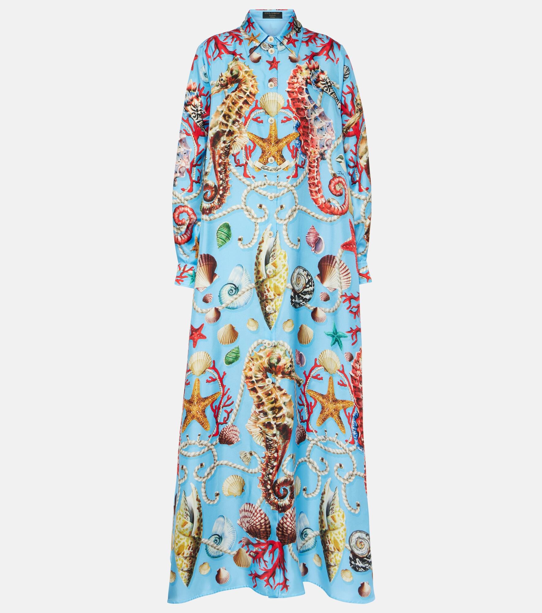 Capri printed silk kaftan - 1