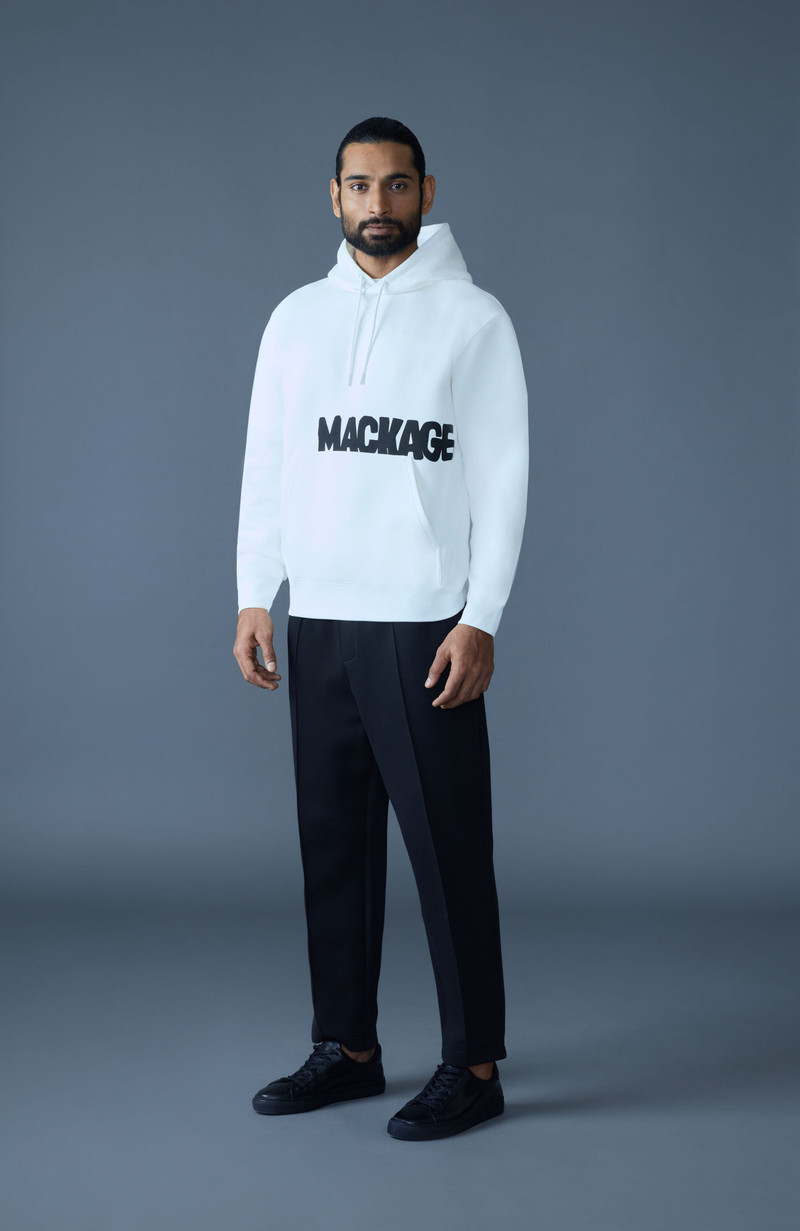 MACKAGE KRYSTIAN-PR Double-face Jersey Logo Hoodie outlook
