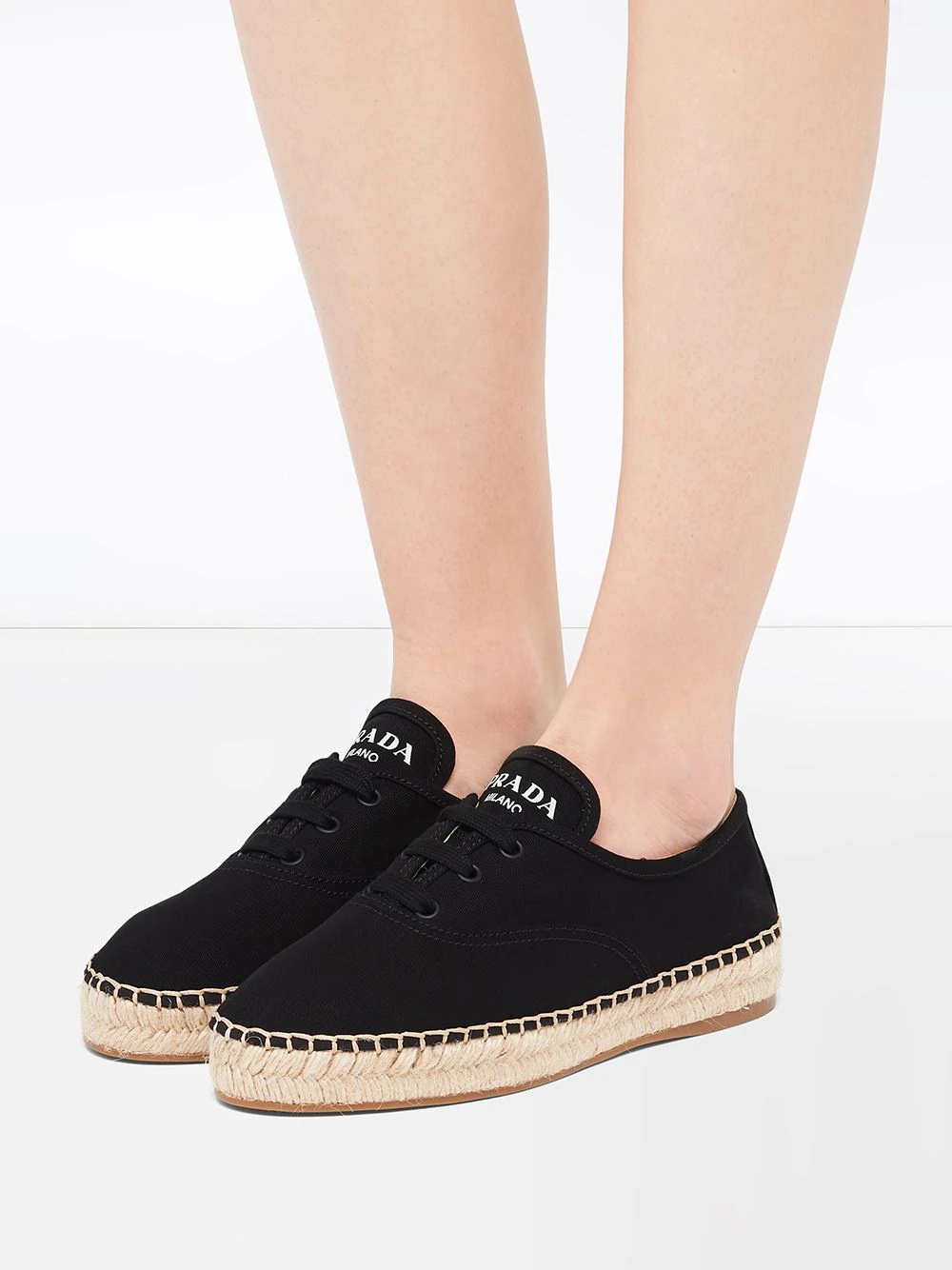 gabardine lace-up espadrilles - 5