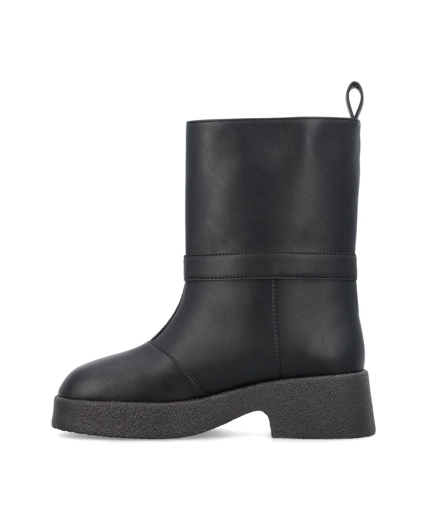 Logo Lettering Pull-on Ankle Boots - 2