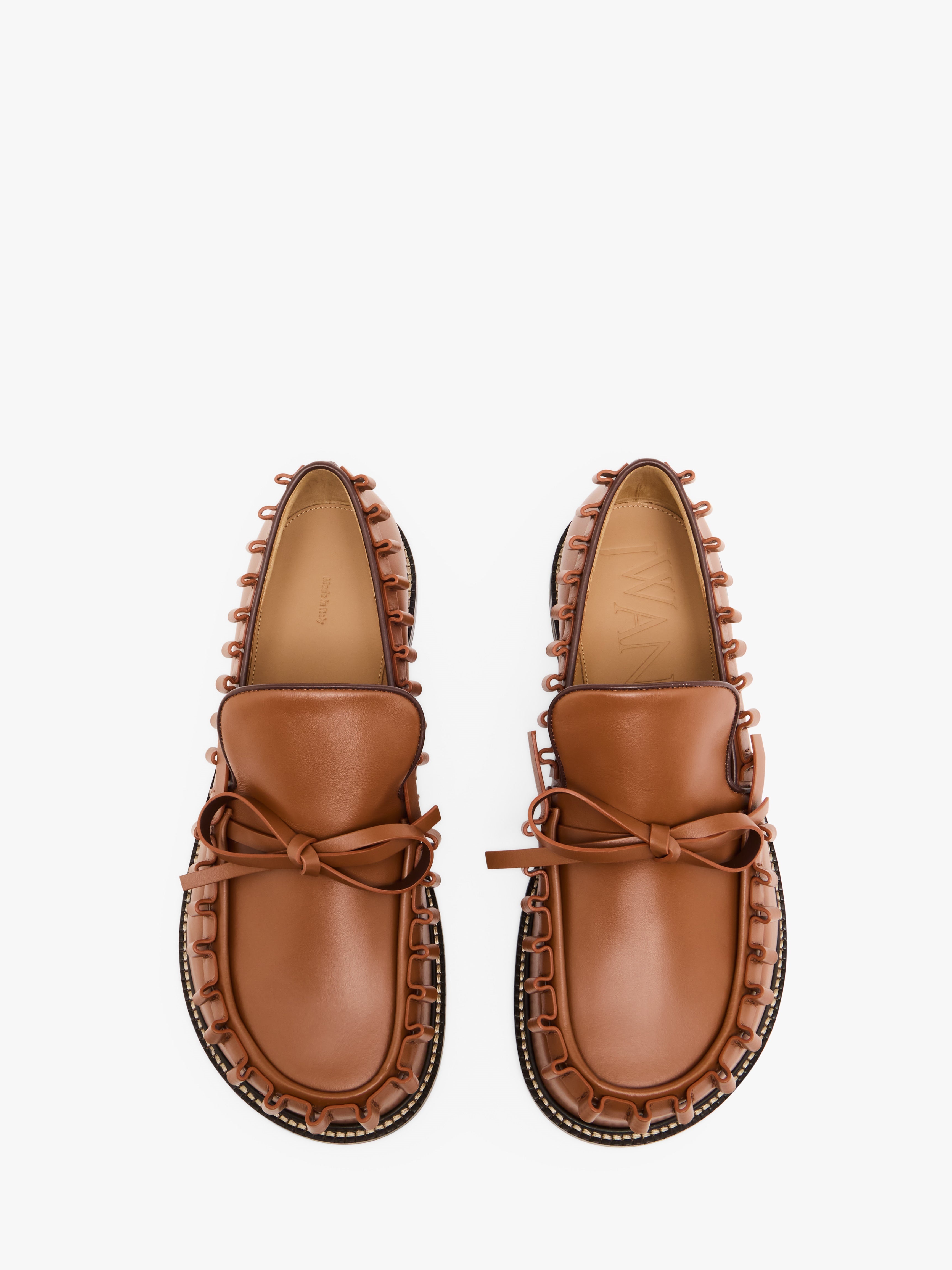 RUFFLE LEATHER MOCCASSIN - 4