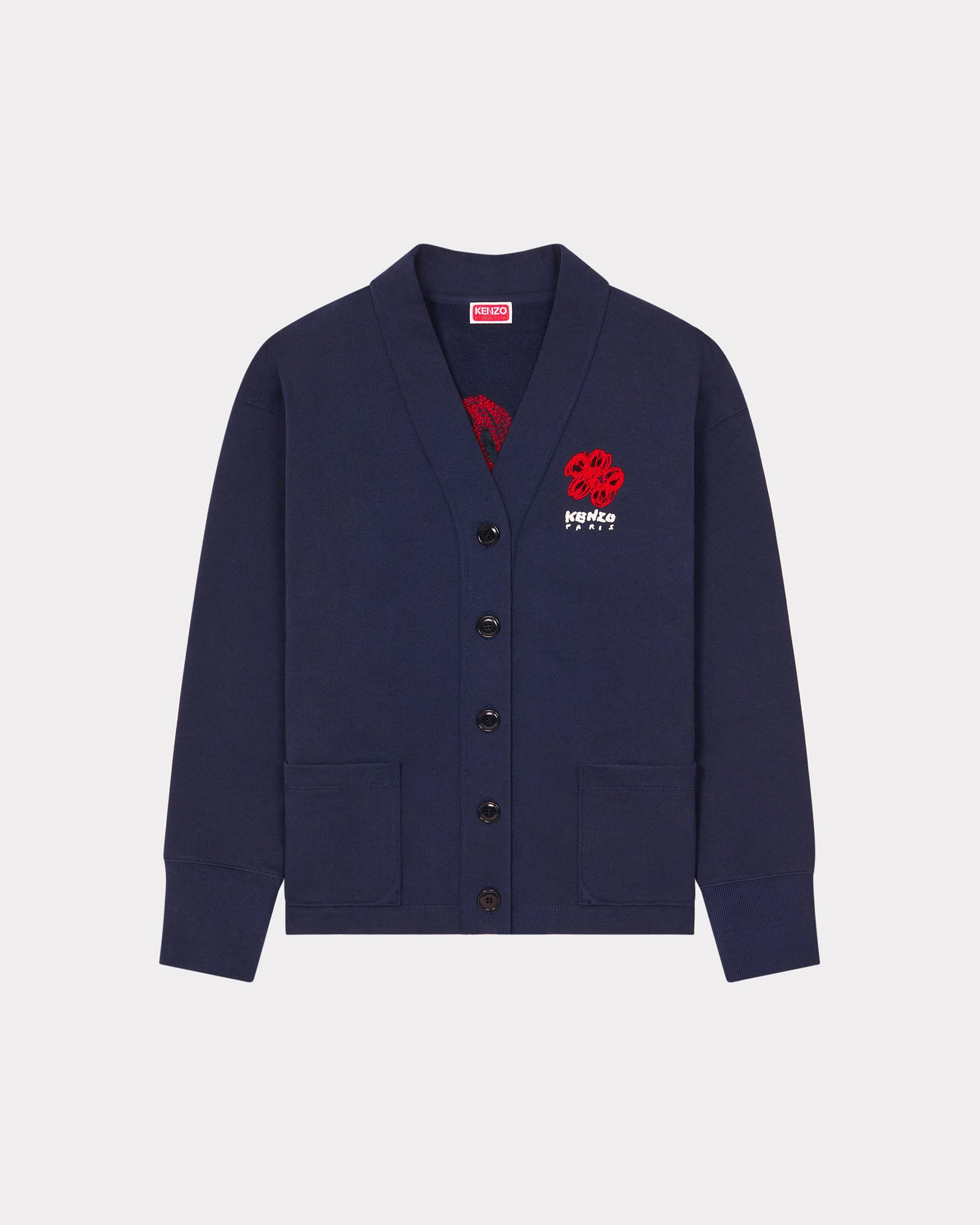 'KENZO Drawn Varsity' embroidered cardigan - 1