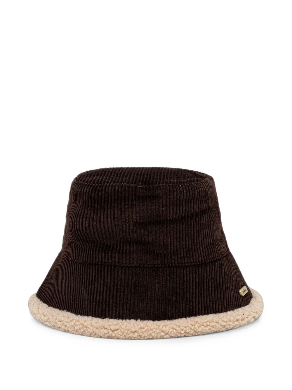 Overton corduroy fleece-trim bucket hat - 1