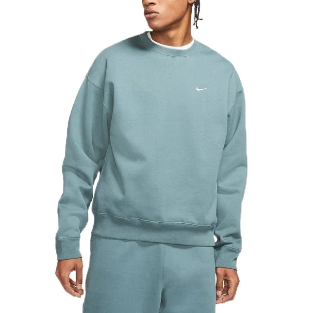 Nike Lab Solo Swoosh Fleece Crew Sweatshirt 'Teal' CV0554-387 - 1