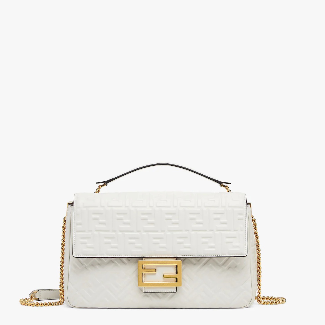 White nappa leather bag - 1