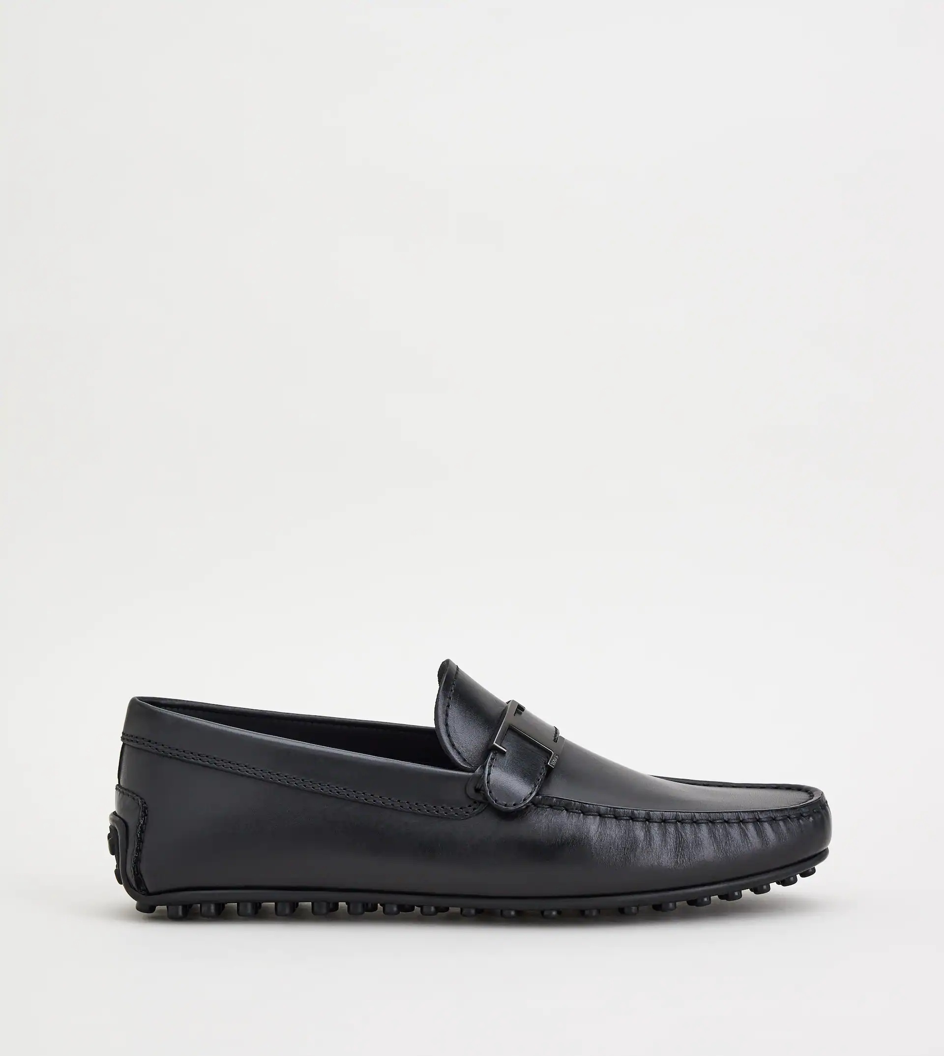 CITY GOMMINO DRIVING SHOES IN LEATHER - BLACK - 1