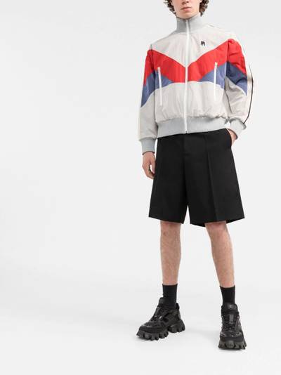 Palm Angels V COLORBLOCK WINDBREAKER GREY BLACK outlook