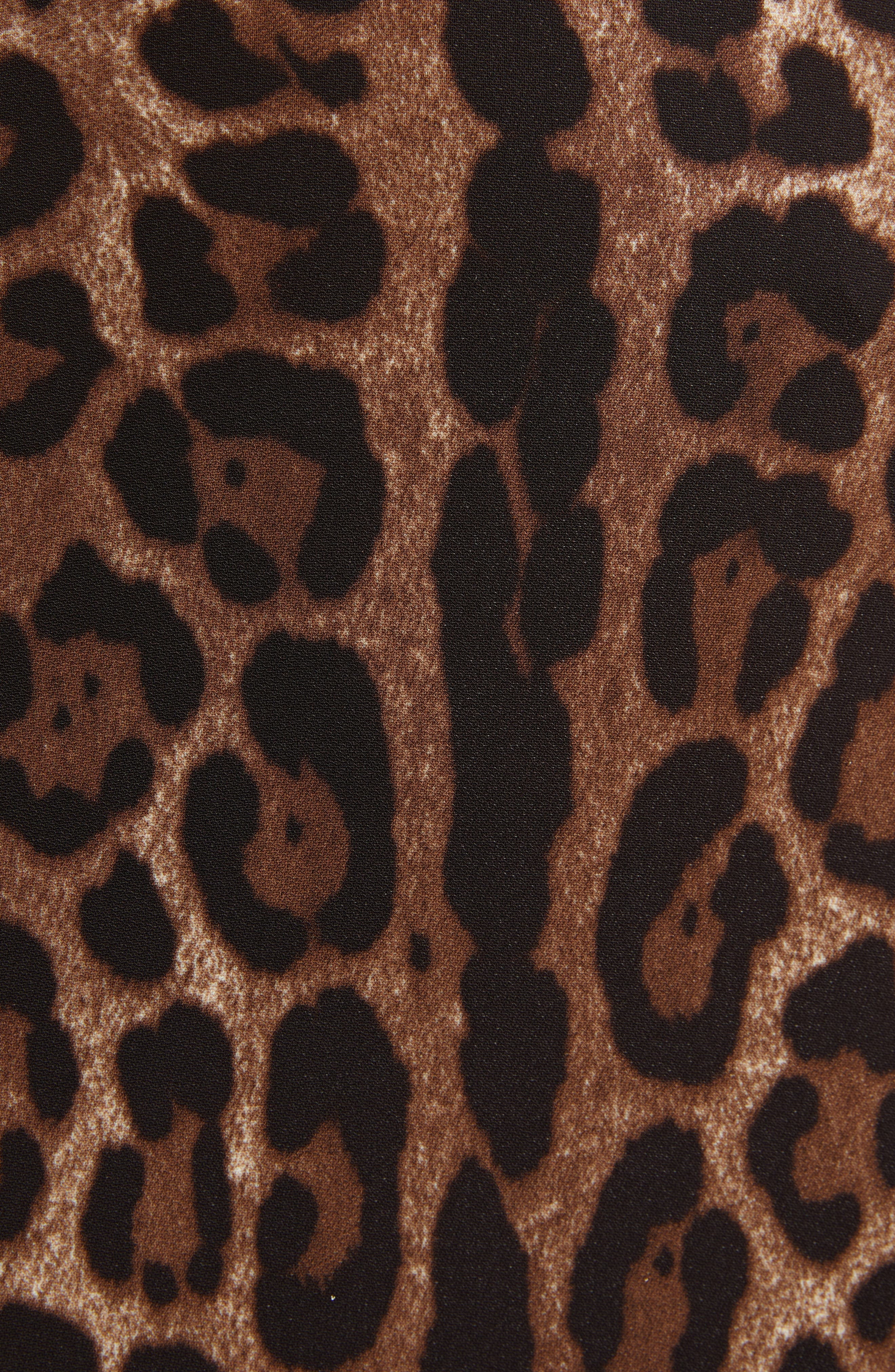 Leopard Print Cady Fit & Flare Dress - 6