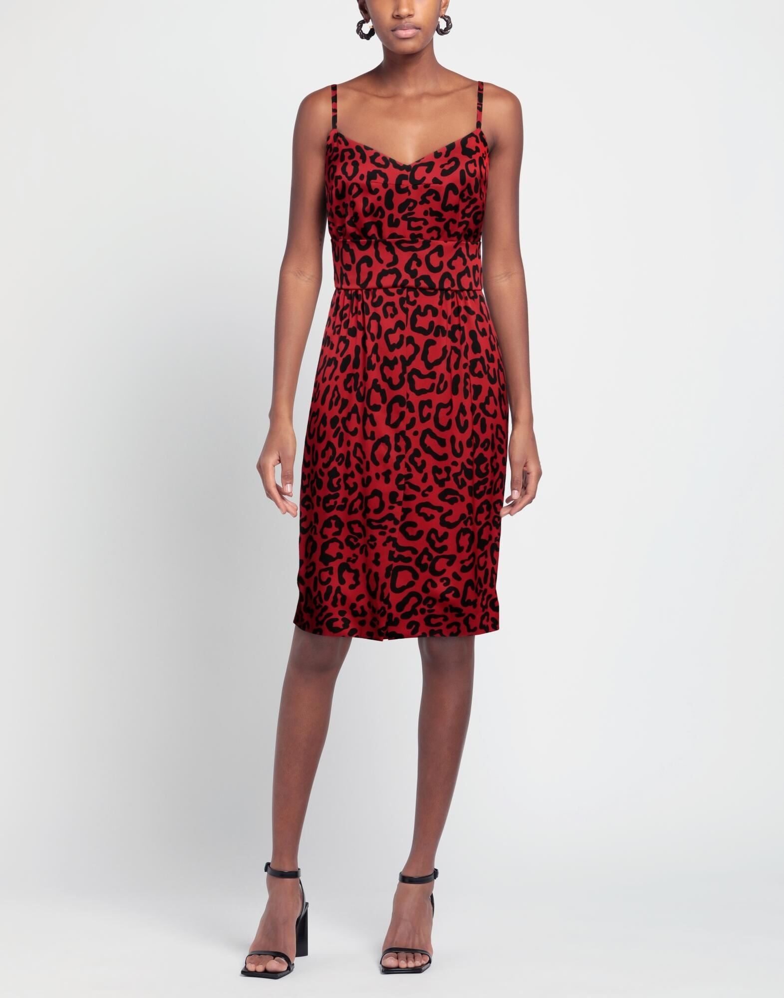 Red Women's Midi Dress - 3