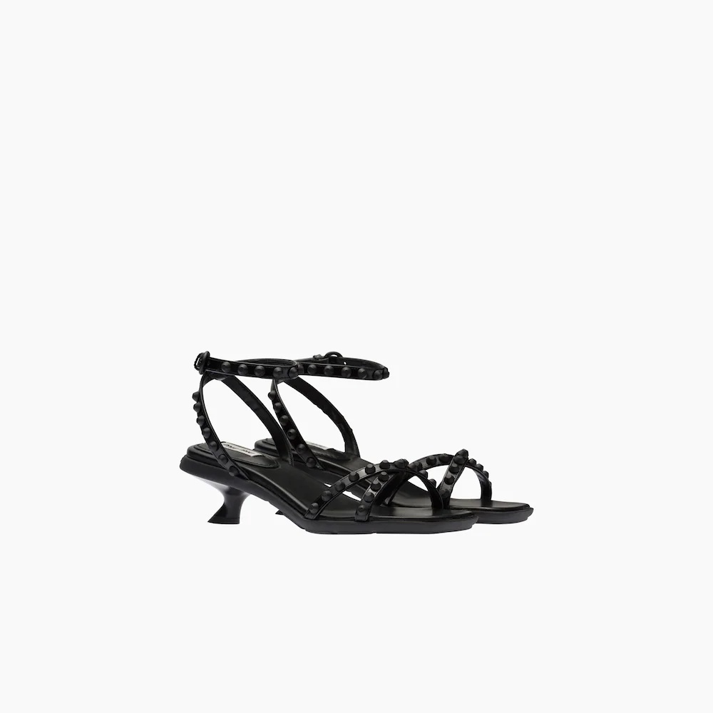Studded leather sandals - 1