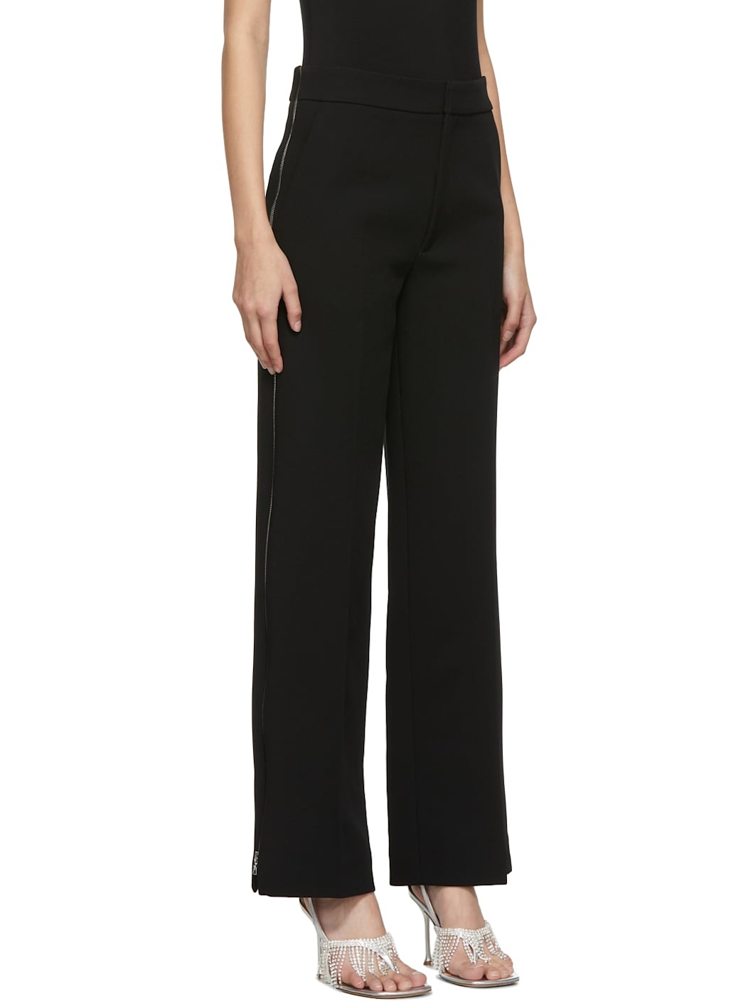 Black Crepe Vida Trousers - 2