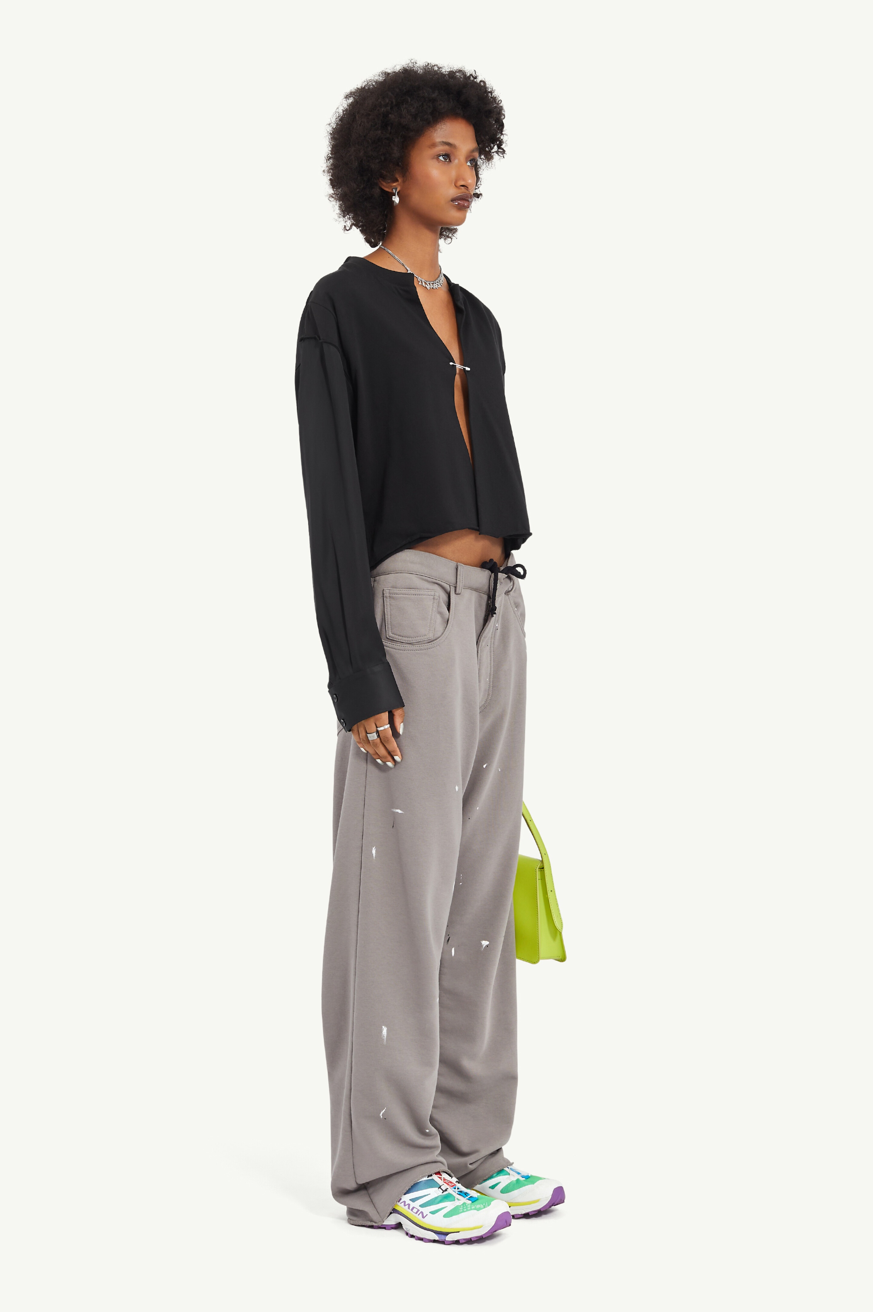 Unbrushed Sweat Jersey 5-Pocket Trousers - 3
