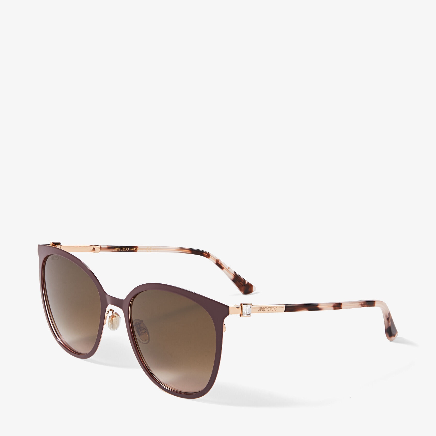 Oria
Copper Gold Cat-Eye Sunglasses with Swarovski Crystals - 3