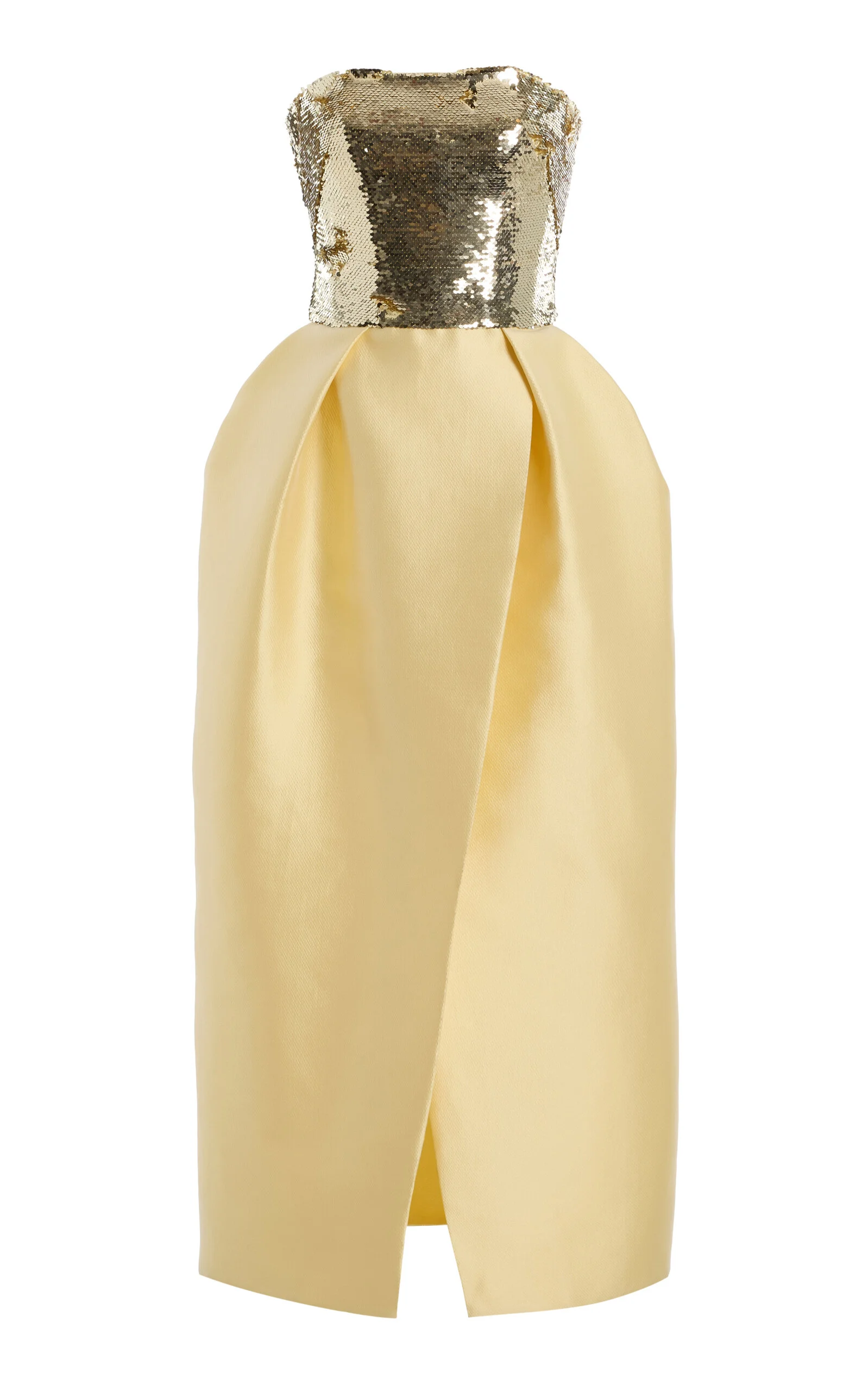 Sequin Bodice Dress yellow - 1
