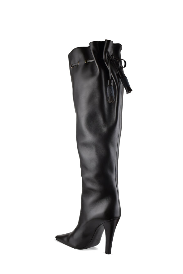 Saint Laurent Women Gathered Boots - 3