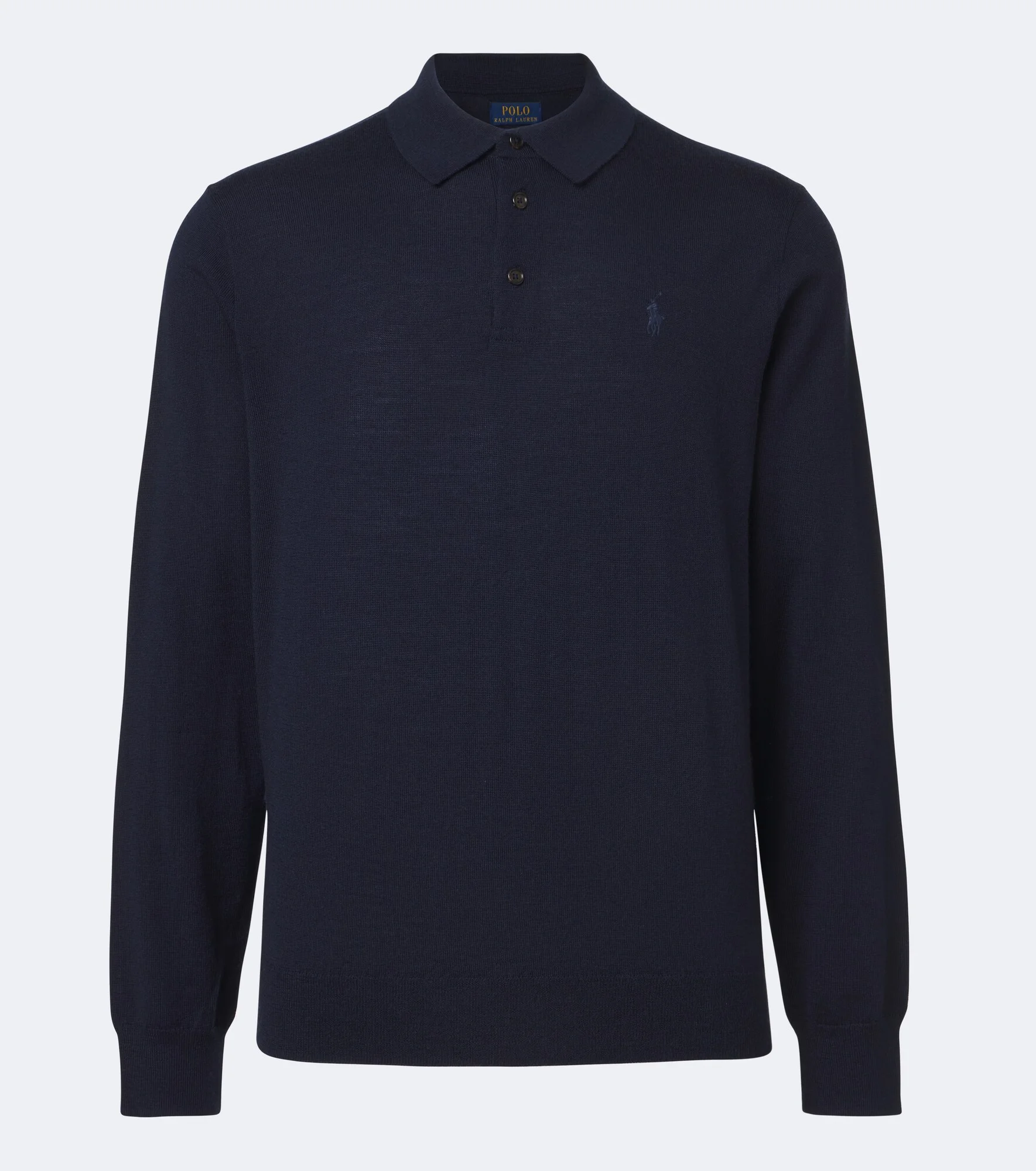 Wool polo sweater - 1