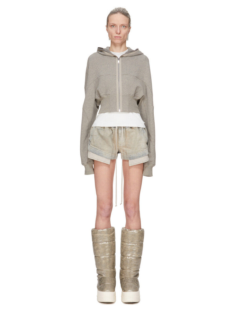 Rick Owens DRKSHDW Layered denim shorts Light denim outlook