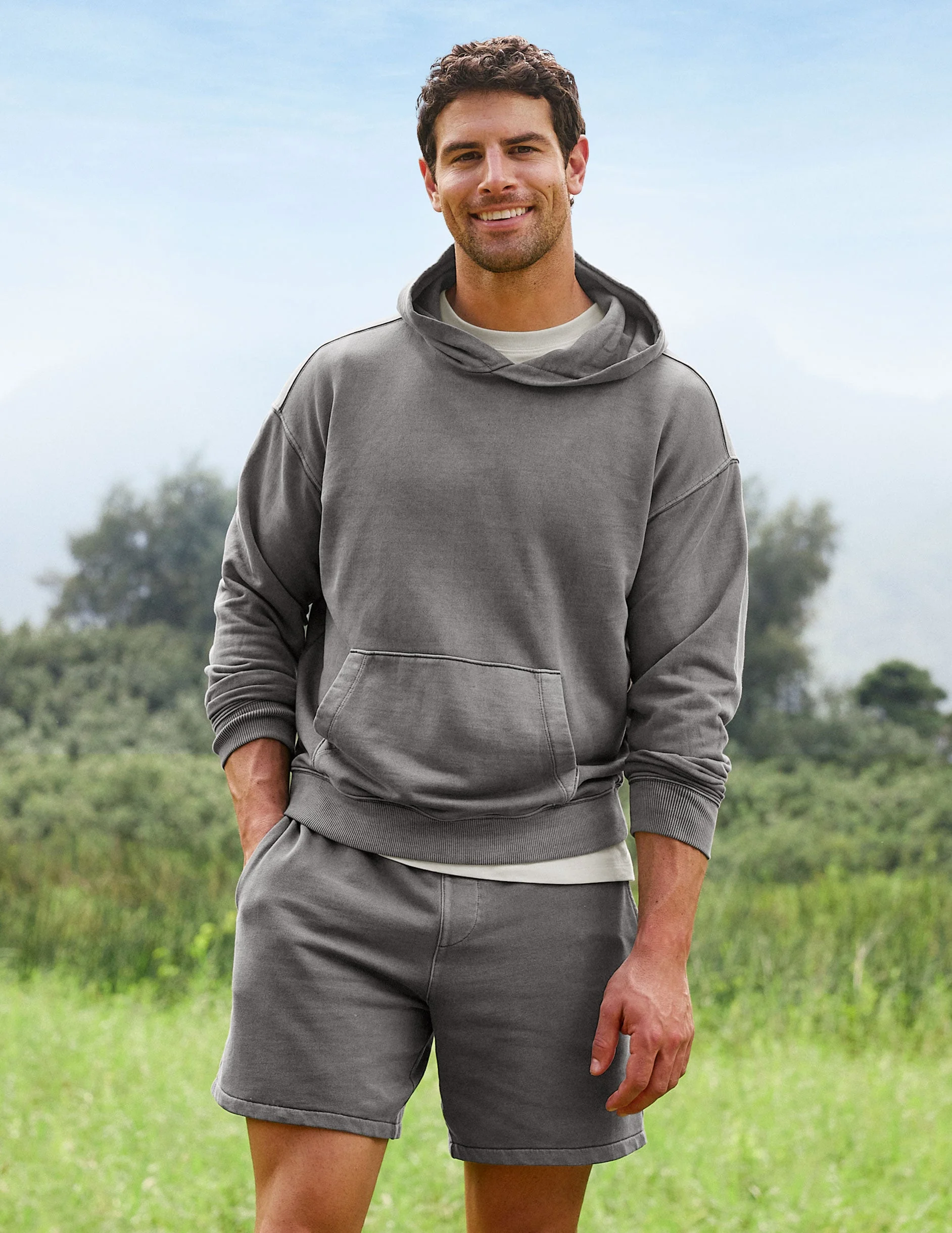 Beach Washed Terry Men's Hoodie - 1