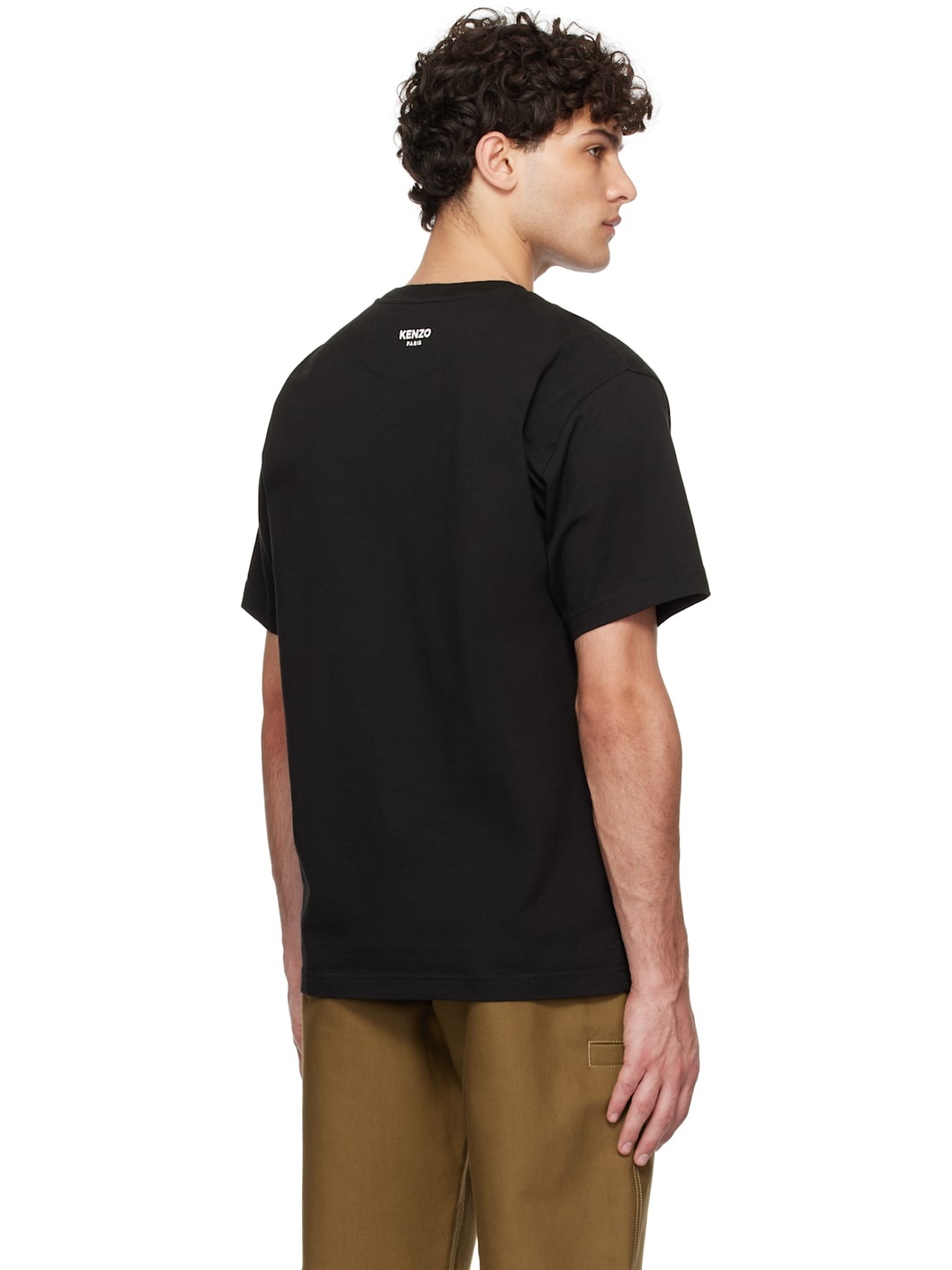 Black Kenzo Paris Pop Embroidered T-shirt - 3