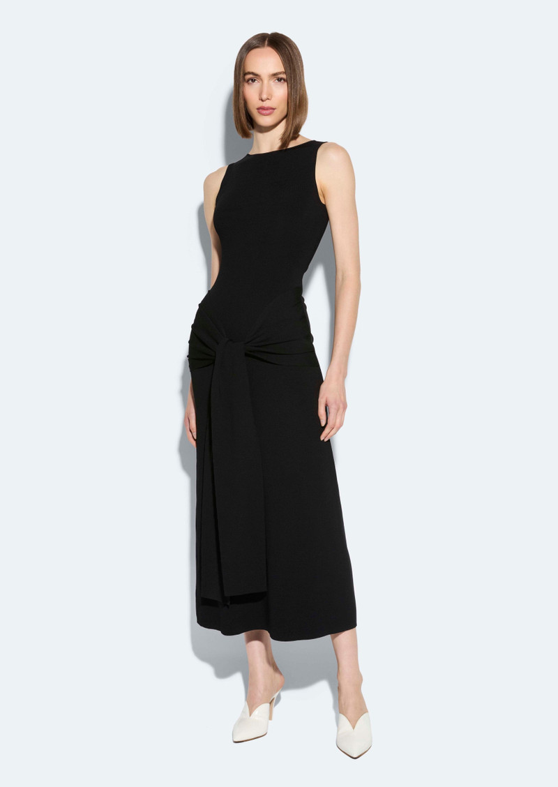 LAPOINTE Viscose Waist Tie Dress outlook